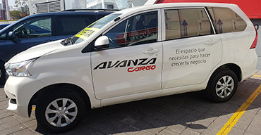 Toyota Avanza camioneta de carga